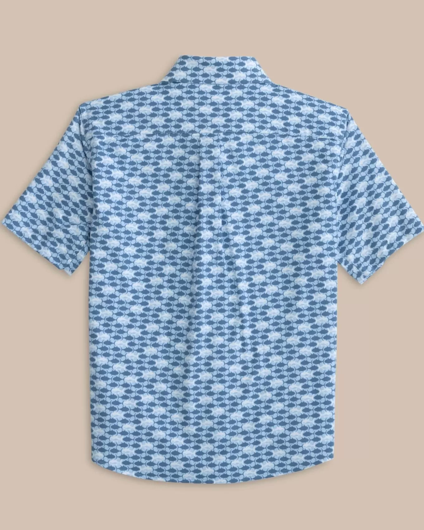 Southern Tide Boys Intercoastal Heather Skipping Jacks Short Sleeve Sport Shirt< Boys Button Down Shirts