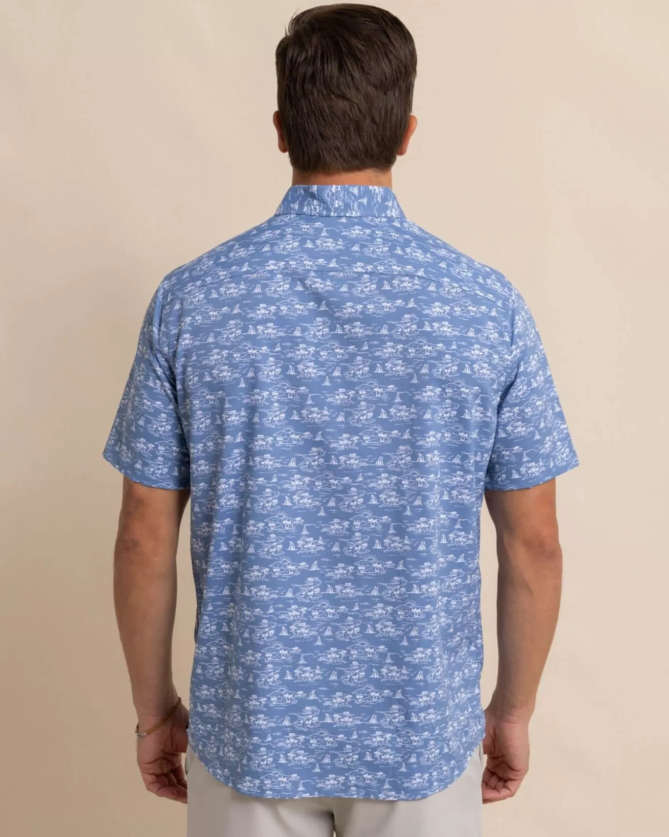 Southern Tide Brrr° Intercoastal Sunset Beach Short Sleeve Sport Shirt< Sport Shirts & Button Downs