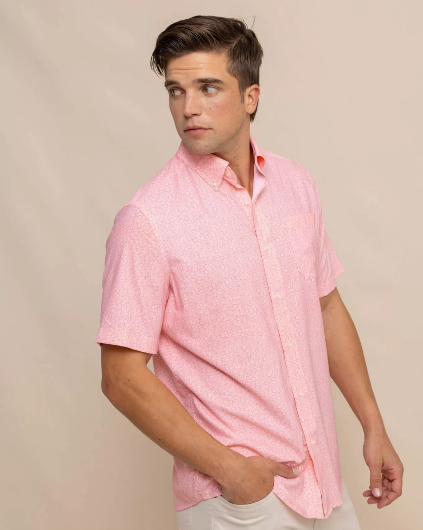 Southern Tide Brrr° Intercoastal What The Shell Short Sleeve Sport Shirt< Sport Shirts & Button Downs