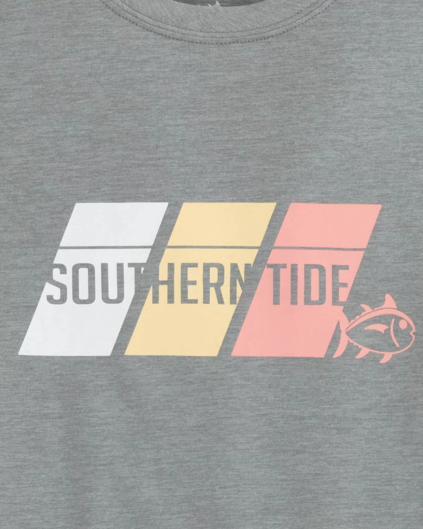 Southern Tide Kids St Tri Block Heather Short Sleeve Performance T-Shirt< Kids T-Shirts