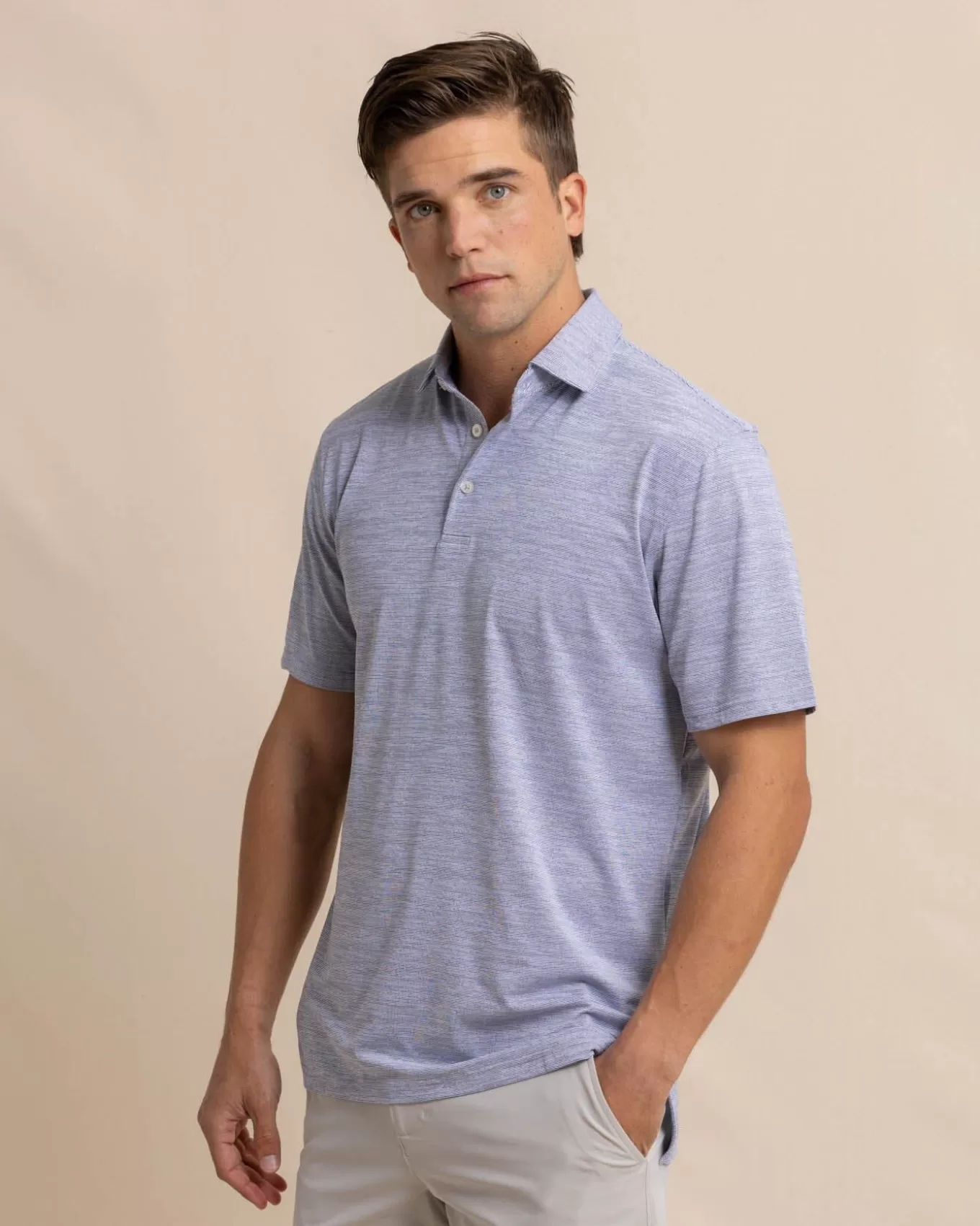 Southern Tide Team Colors Driver Spacedye Polo Shirt< Polo Shirts