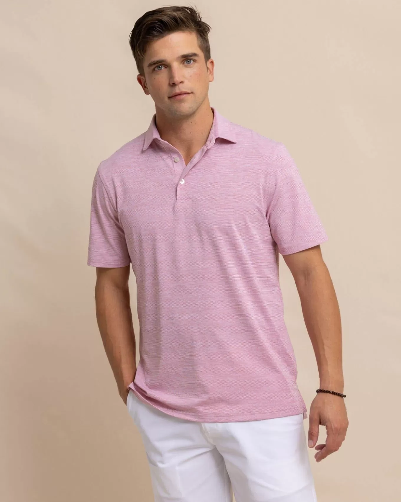 Southern Tide Team Colors Driver Spacedye Polo Shirt< Polo Shirts